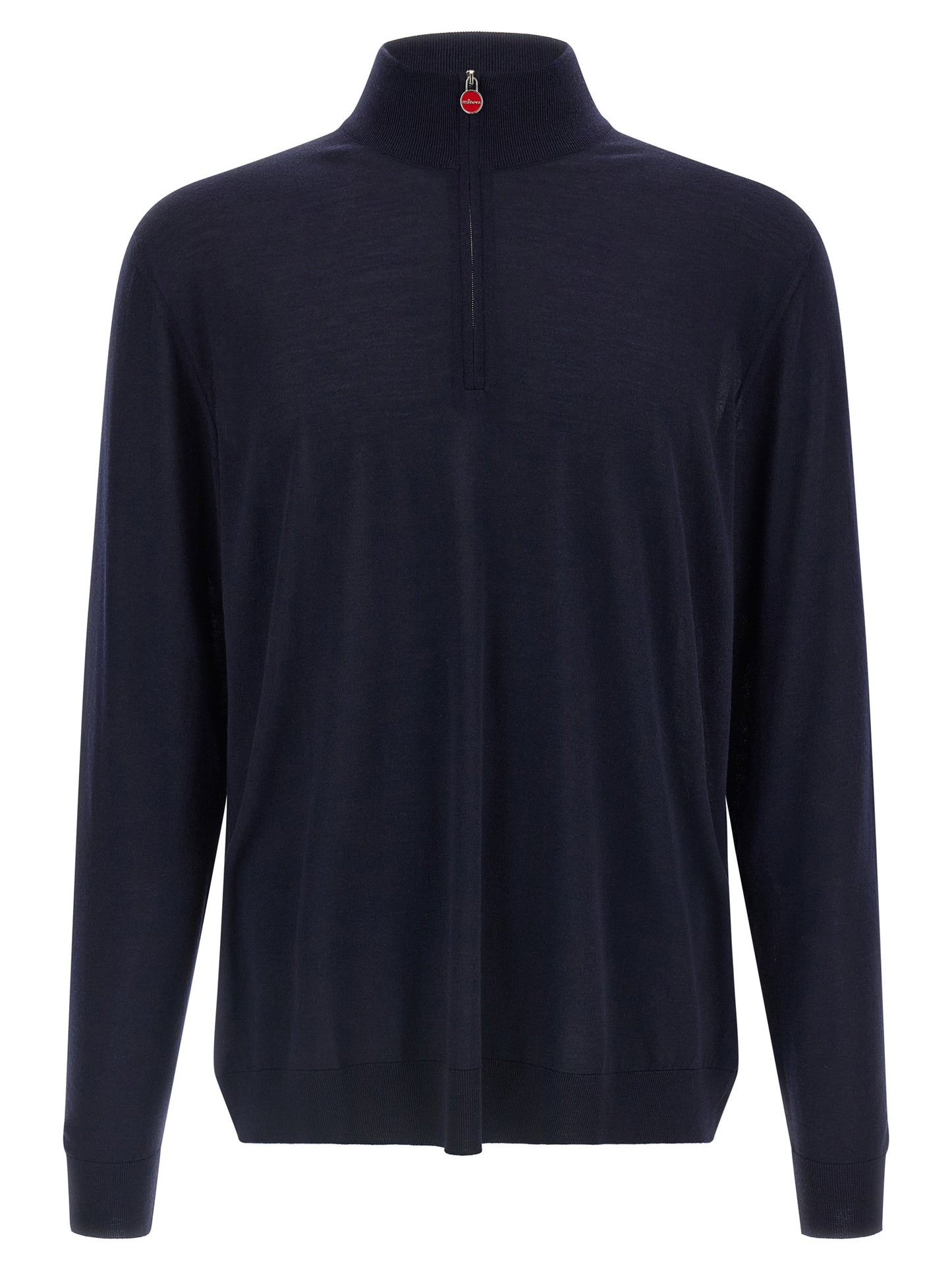 Kiton Blue Wool Cardigan