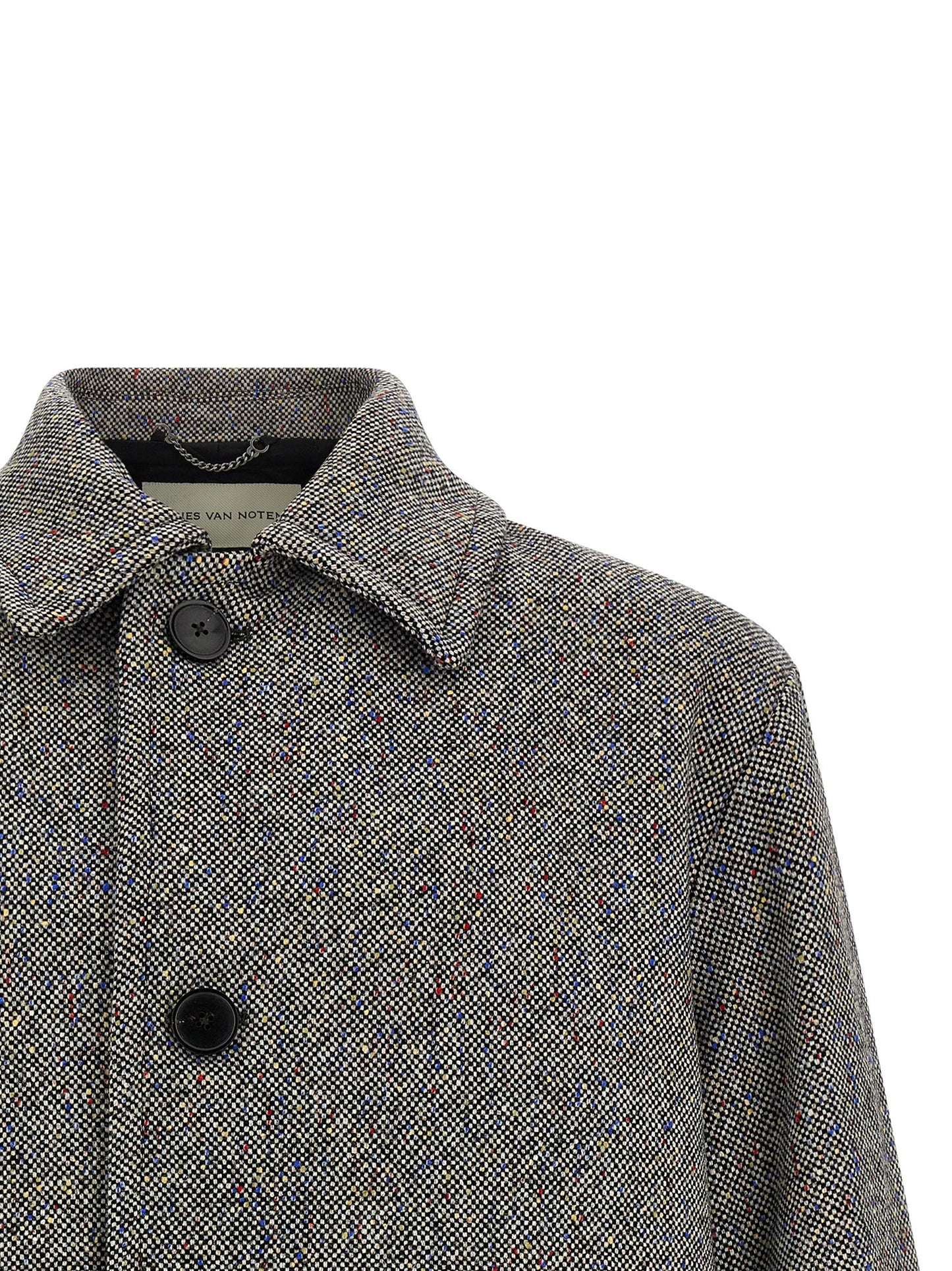Dries Van Noten Gray Wool Coat