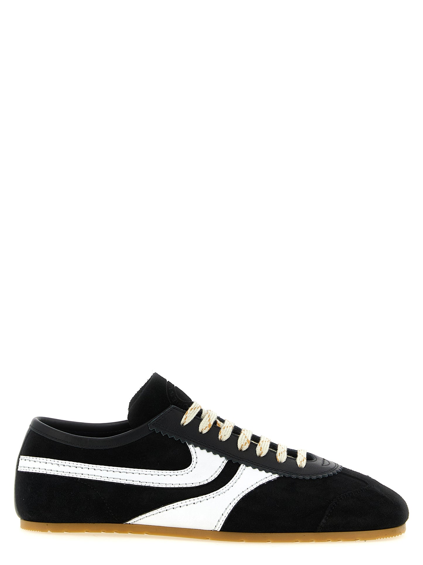 Dries Van Noten Bicolor Calfskin Athletic Sneakers