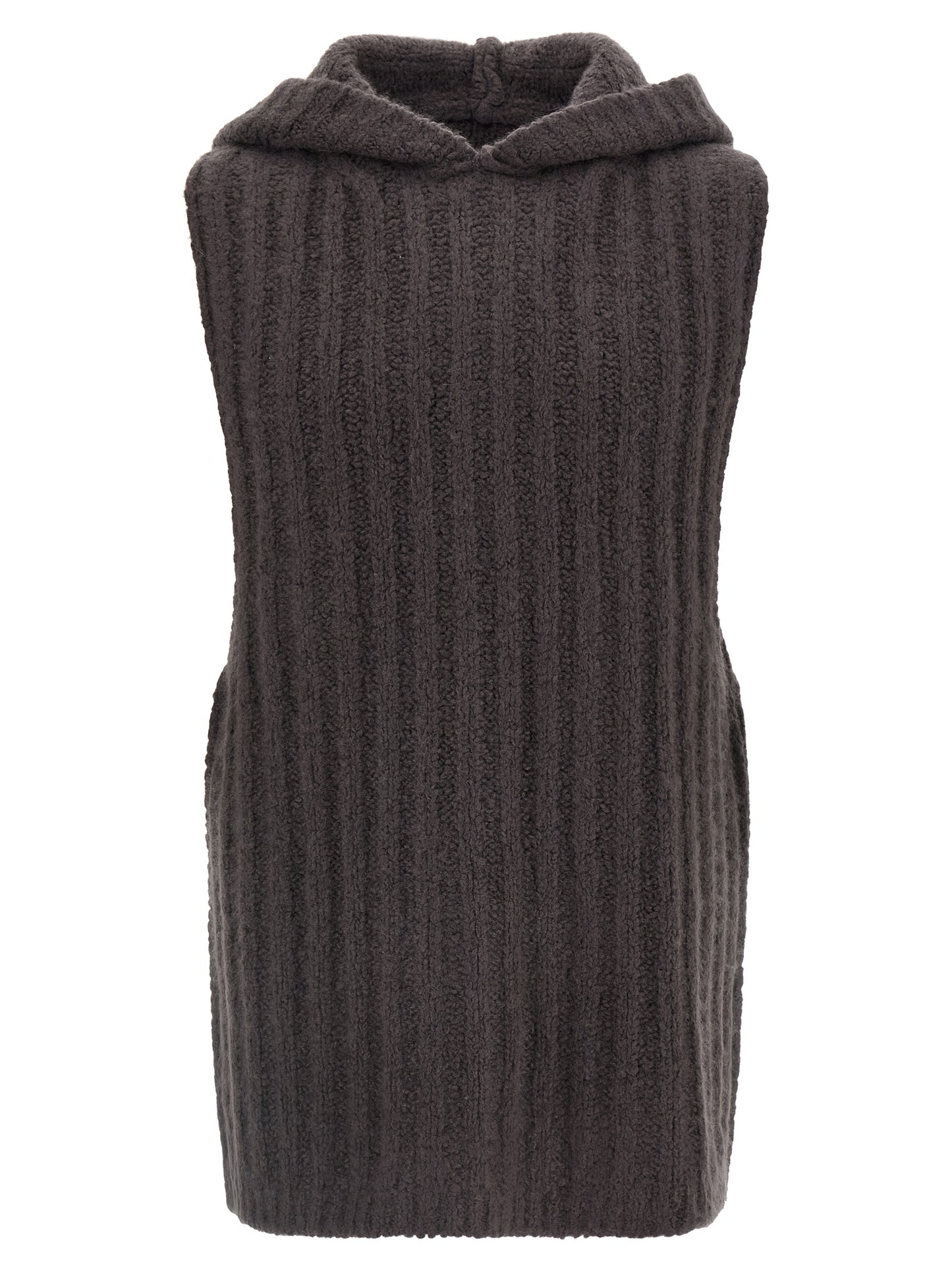 Rick Owens Gray Cashmere Sleeveles Sweater