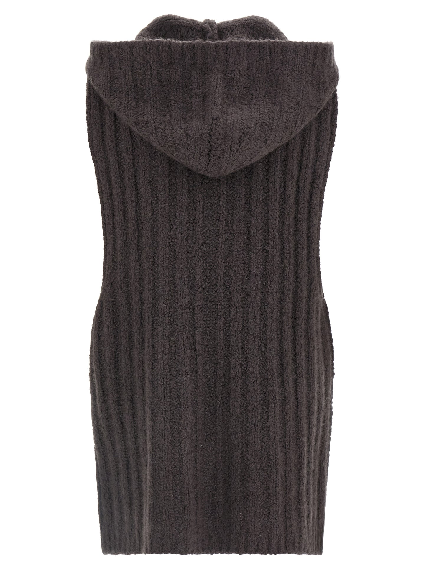 Rick Owens Gray Cashmere Sleeveles Sweater