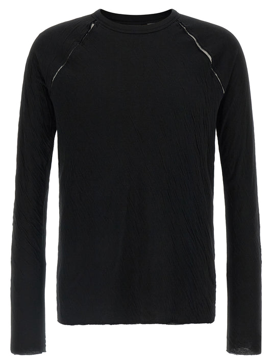 T-Shirt by Thom Krom for men in cotton black & signature features a plush silhouette, showcasing a sophisticated and for a truly plush finish.