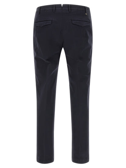 PT Torino Blue Cotton Casual Pants