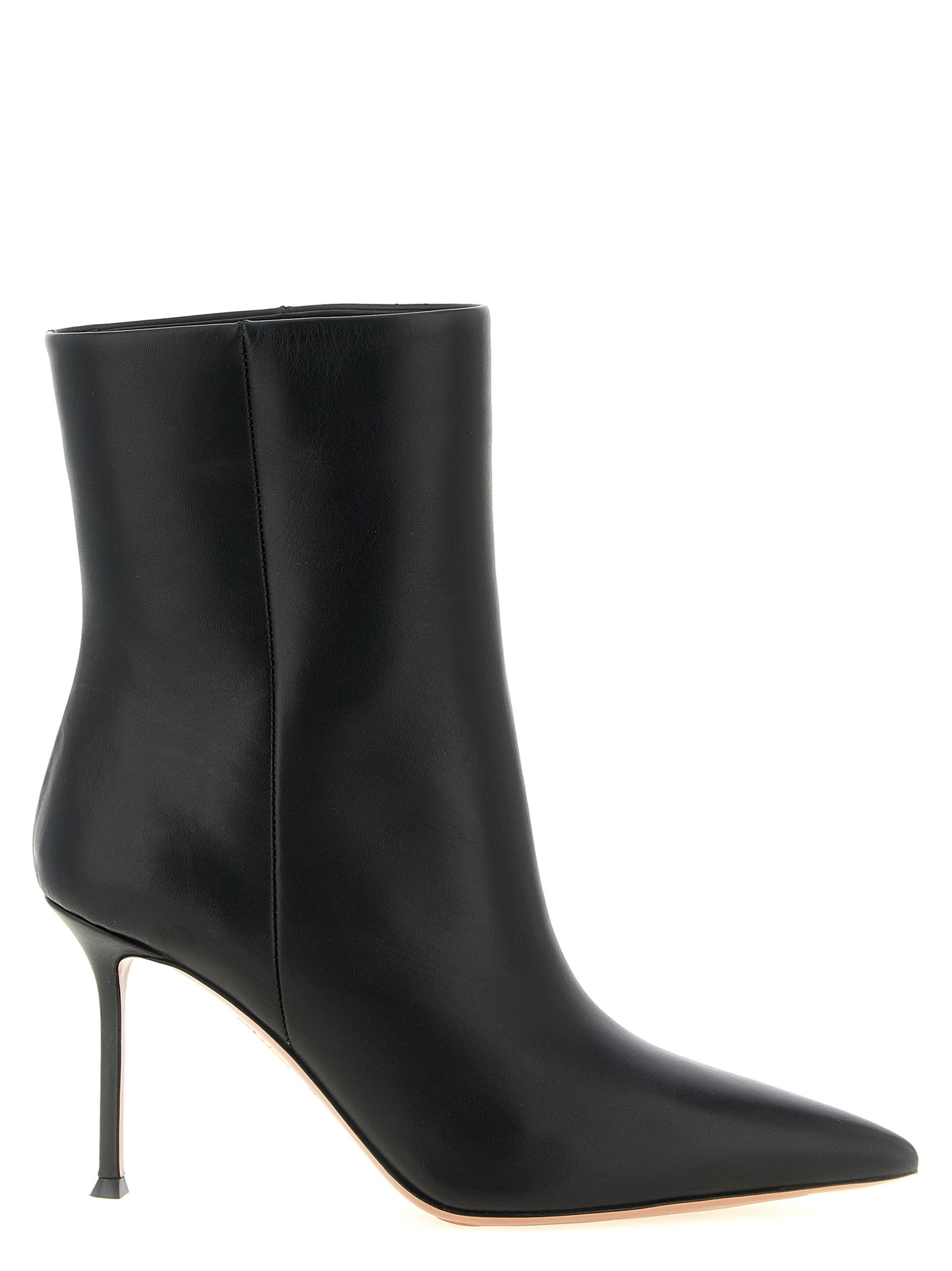 Aquazzura Black Calfskin Ankle Boots