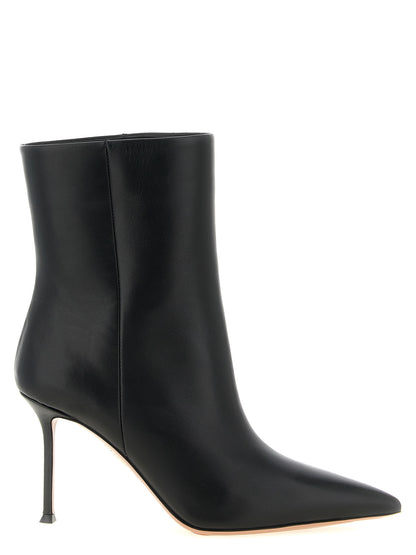 Aquazzura Black Calfskin Ankle Boots