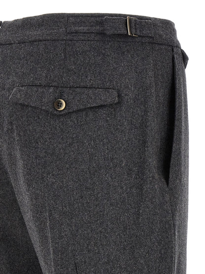 PT Torino Gray Virgin Wool Dress Pants
