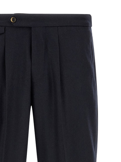 PT Torino Black Virgin Wool Dress Pants