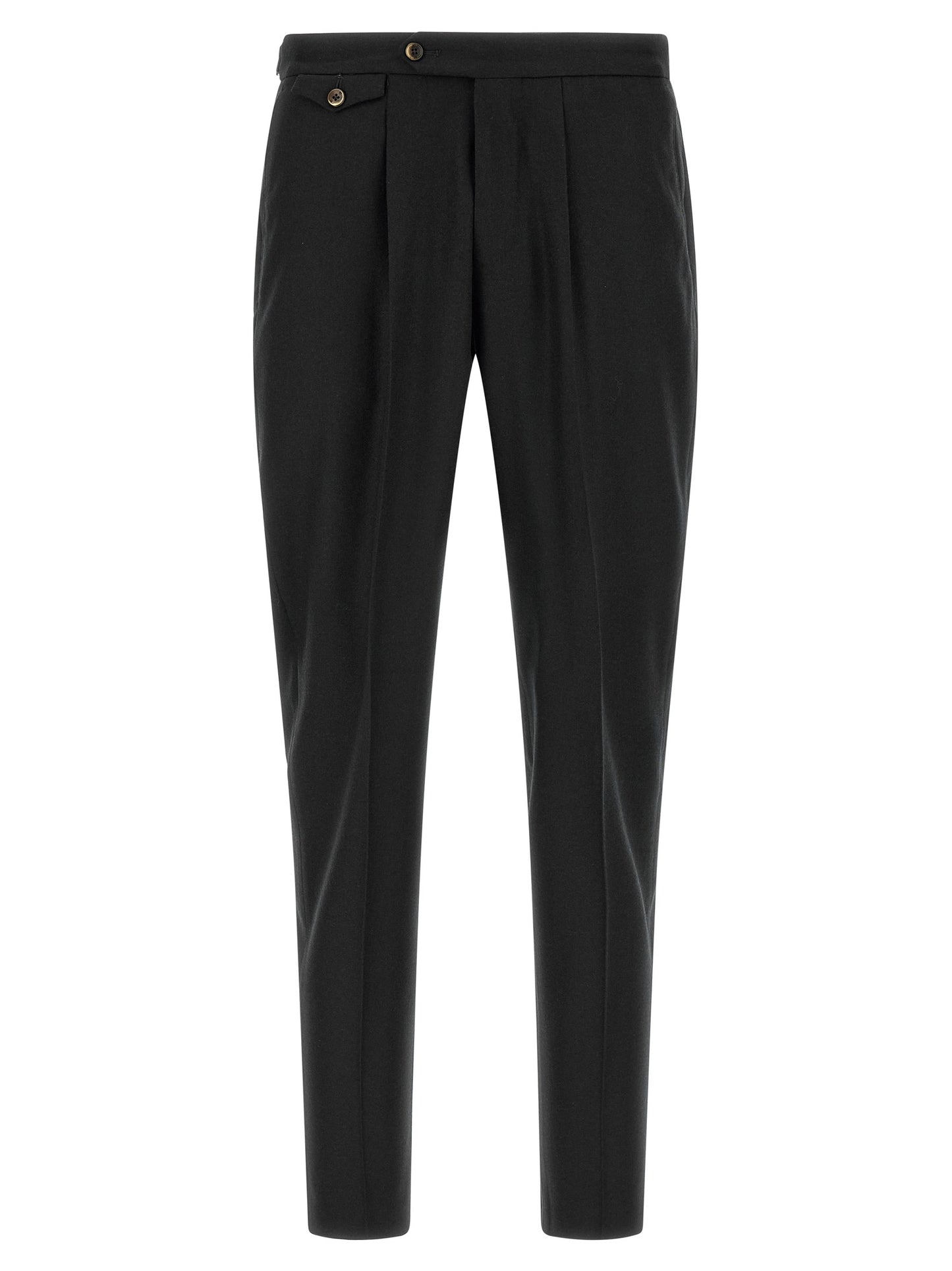 PT Torino Black Virgin Wool Dress Pants
