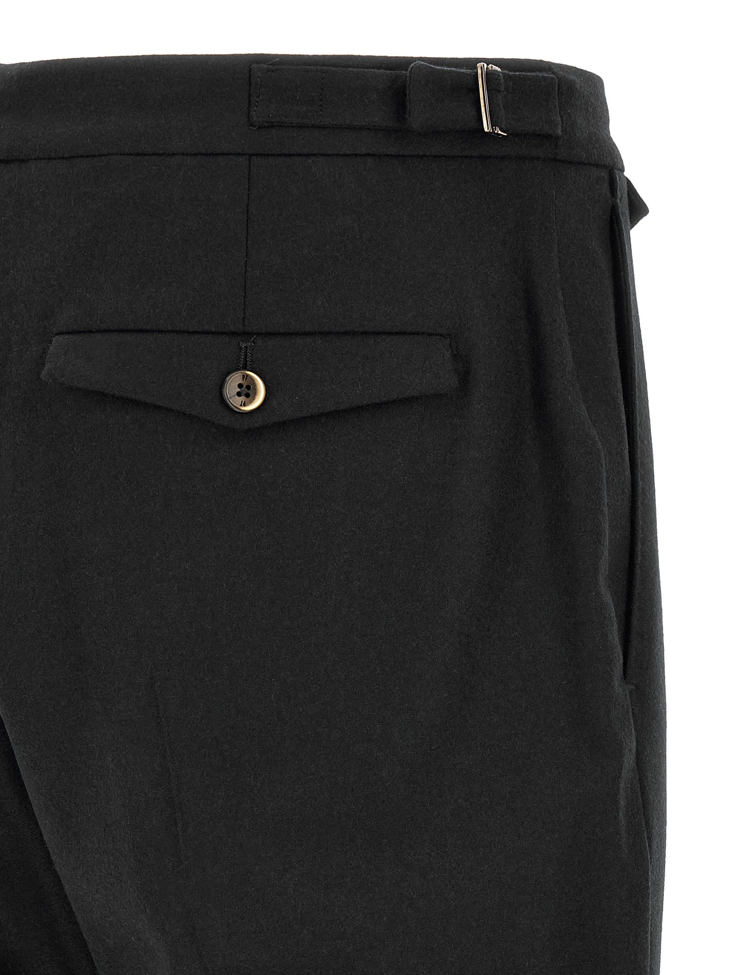 PT Torino Black Virgin Wool Dress Pants