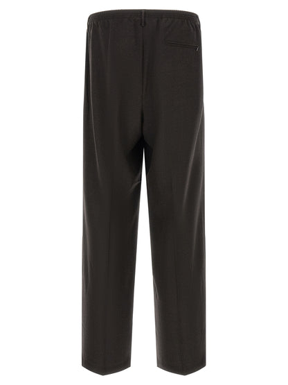 CELLAR DOOR Brown Virgin Wool Dress Pants