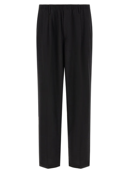 CELLAR DOOR Black Virgin Wool Dress Pants