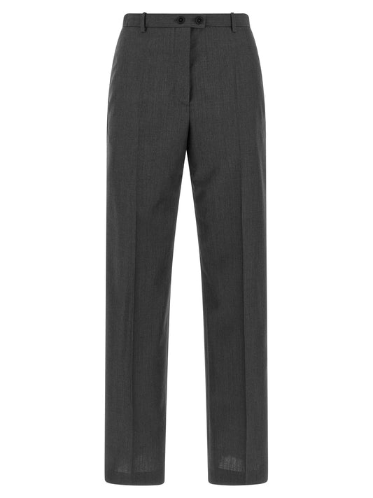 Jil Sander Gray Wool Dress Pants