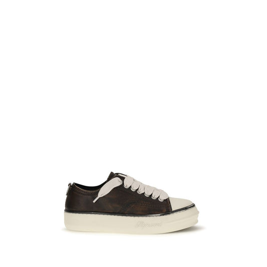 Sneakers by Represent for men in bos taurus calf leather brown & striped features an versatile design from the Men's Low Top Chunky Bos Taurus Calf Leather Sneakers collection, highlighting a versatile low-top chunky style for a premium, high-fashion look.