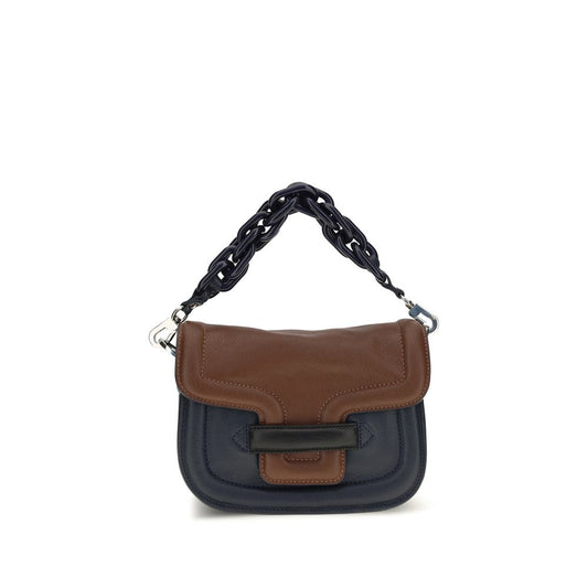 Shoulder Flap Bag by Pierre Hardy for women in goatskin leather multicolor showcases a enviable silhouette, artfully detailed with a secure flap, organized single-compartment, and versatile shoulder-strap & adjustable-strap for a enviable look.