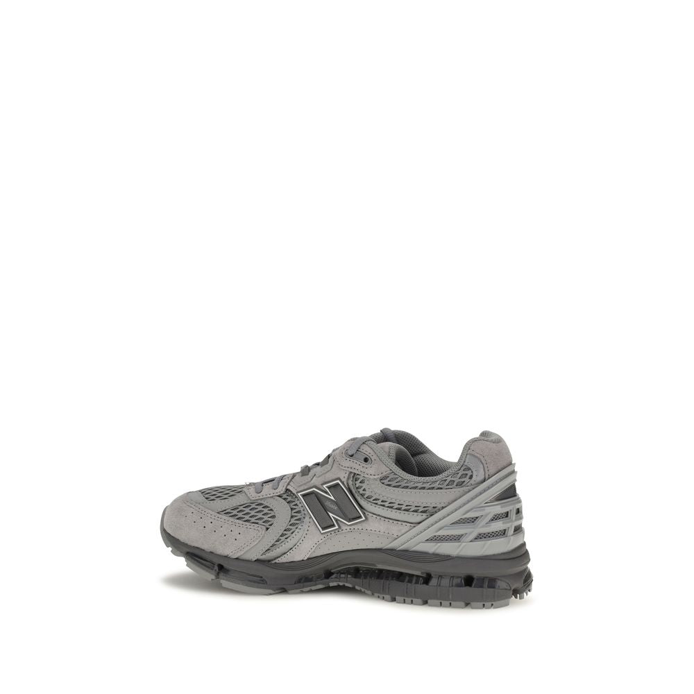 New Balance Gray Fabric Athletic Sneakers