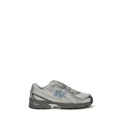 New Balance Gray Fabric Athletic Sneakers