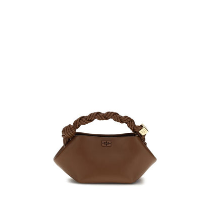 Ganni Brown Recycled Leather Shoulder Bag