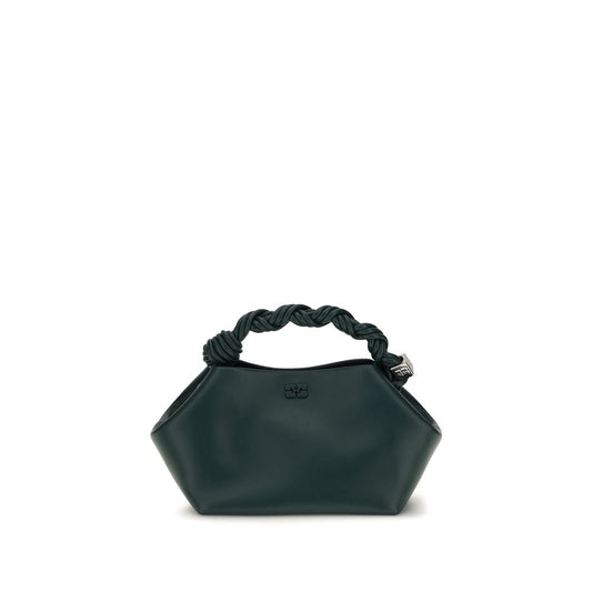 Small Shoulder Bag by Ganni for women in leather & textile bicolour features a effortless sophistication silhouette, secured by a magnetic with ample and versatile shoulder-strap & handle for a effortless sophistication finish.