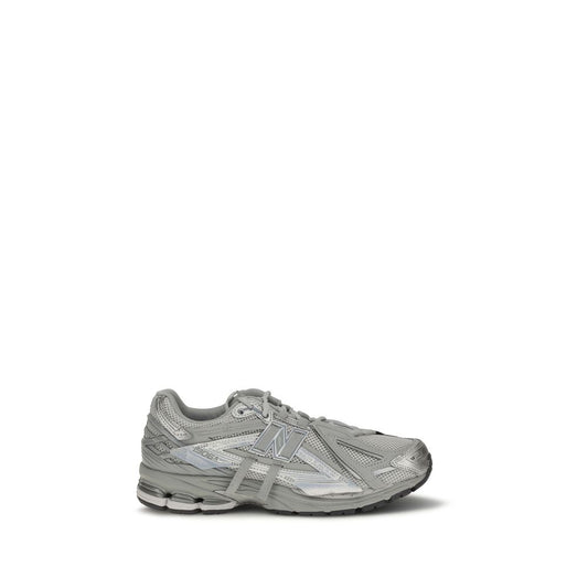Athletic Sneakers by New Balance for men in fabric mesh gray features an exquisite silhouette, showcasing the premium athletic style of the Men's Athletic Fabric Mesh Sneakers with an exquisite finish.