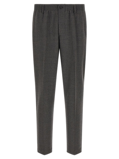 CELLAR DOOR Gray Virgin Wool Cropped Pants