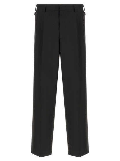 CELLAR DOOR Black Polyester Casual Pants