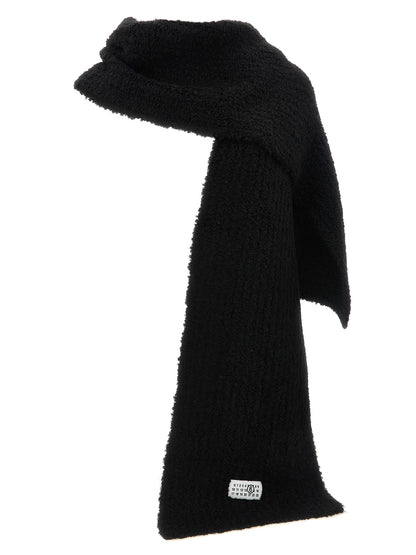 MM6 Maison Margiela Black Marabou Scarf