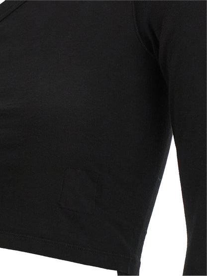 DRKSHDW Black Cotton Blouse