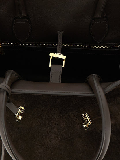 Ferragamo Brown Goatskin Handbag
