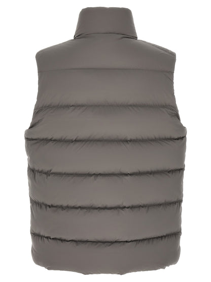 Moncler Gray Polyamide Sleeveless Jacket