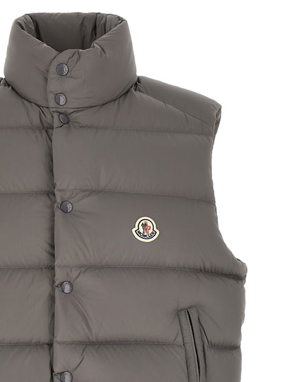 Moncler Gray Polyamide Sleeveless Jacket