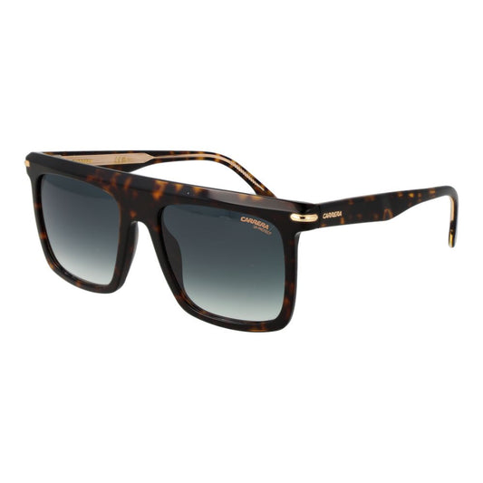 Sunglasses by Carrera for men in acetate and brown presents a enviable silhouette, featuring brown coloured frame and full-rim square frame design with gradient category-3-dark-tint lens for a enviable look.