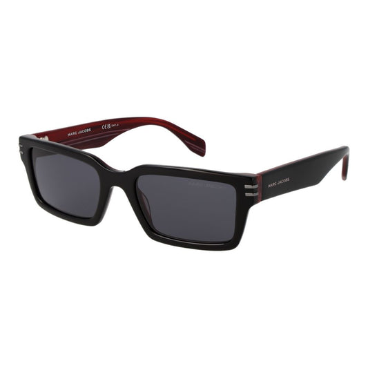Sunglasses by Marc Jacobs for unisex in acetate and black featuring an stylish rectangle full-rim frame design with a sophisticated black coloured frame finish and high-performance non-polarized category-3-dark-tint lens.