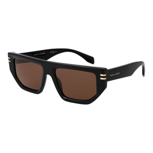 Sunglasses by Marc Jacobs for men in acetate black features an timeless full-rim square frame design with black coloured frame frames and non-polarized category-3-dark-tint lens for a timeless finish.