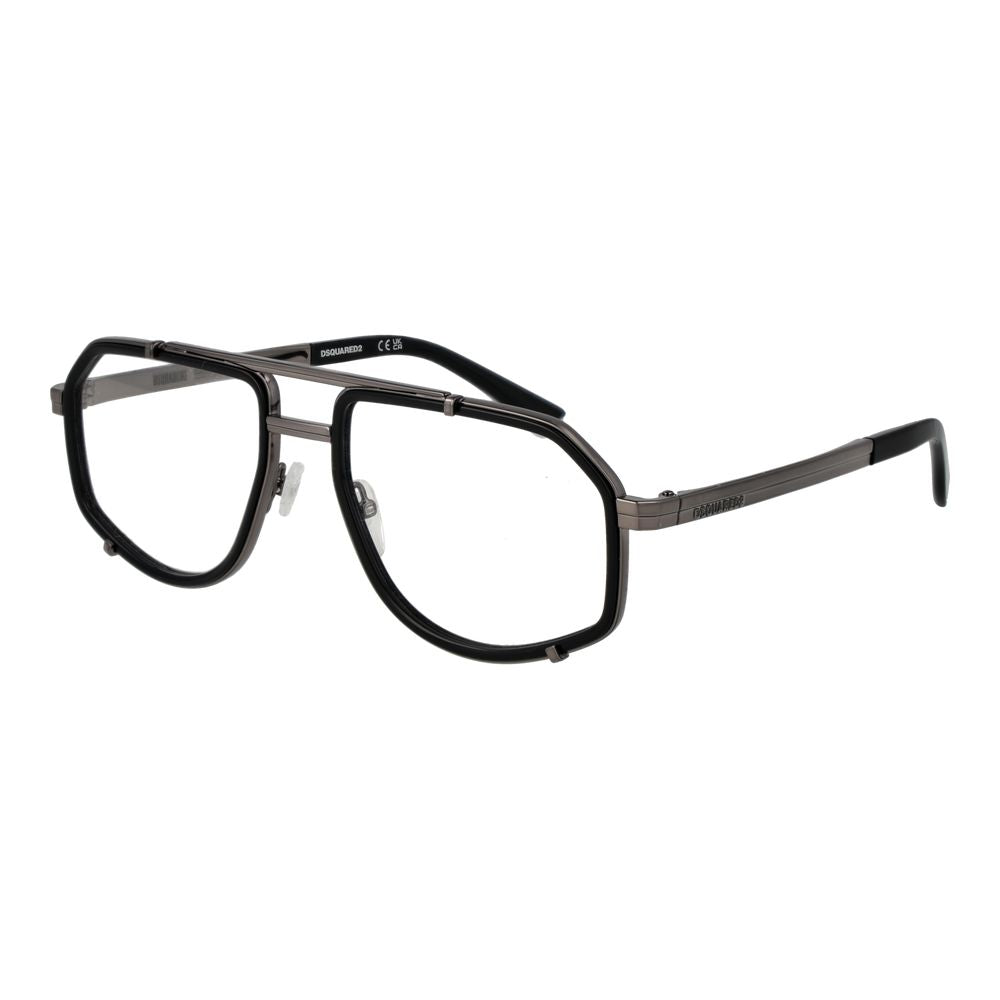 Dsquared² Black Metal Glasses (Frames)