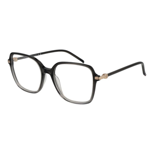 Eyeglasses Frames by Tommy Hilfiger for women in acetate gray features an refined silhouette, showcasing the refined gray coloured frame and sophisticated full-frame frame design.