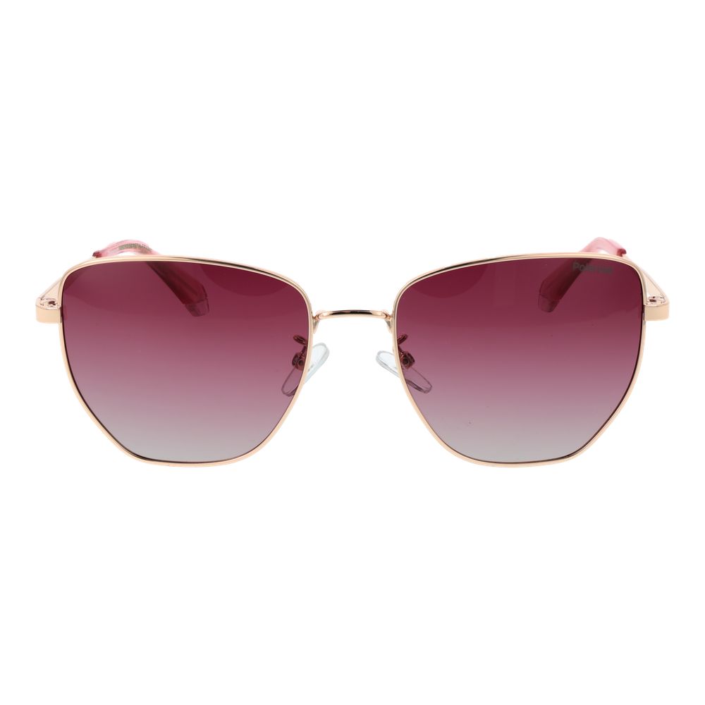 Polaroid Gold Metal Sunglasses