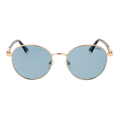 Polaroid Gold Metal Sunglasses