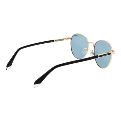 Polaroid Gold Metal Sunglasses