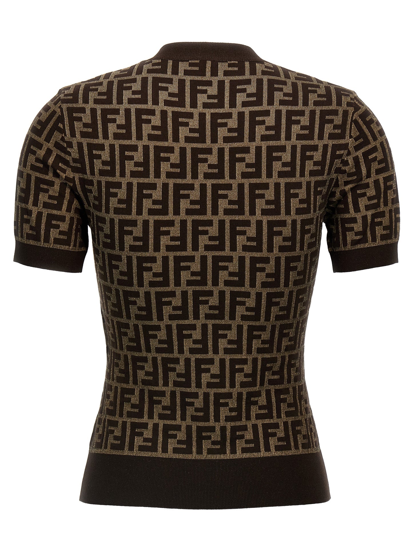 Fendi Brown Cotton Cardigan