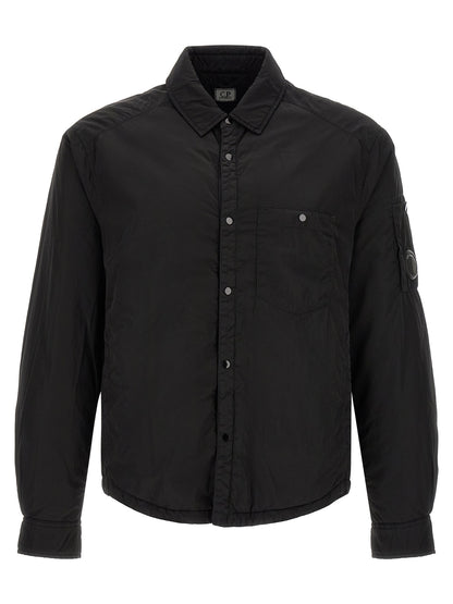 C.P. Company Black Polyamide Full-Length Jacket