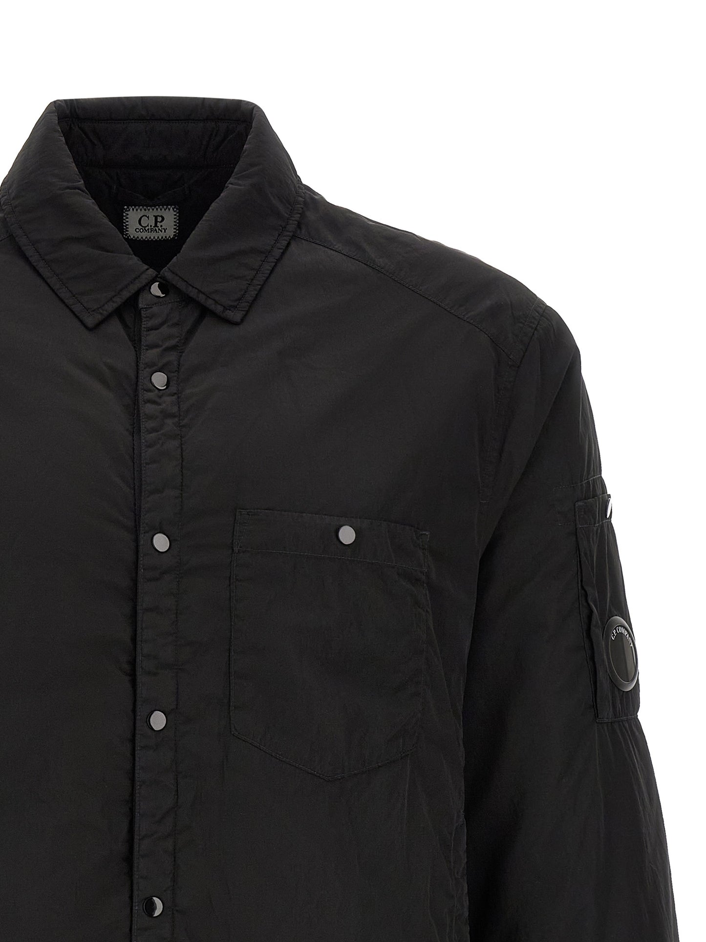 C.P. Company Black Polyamide Full-Length Jacket
