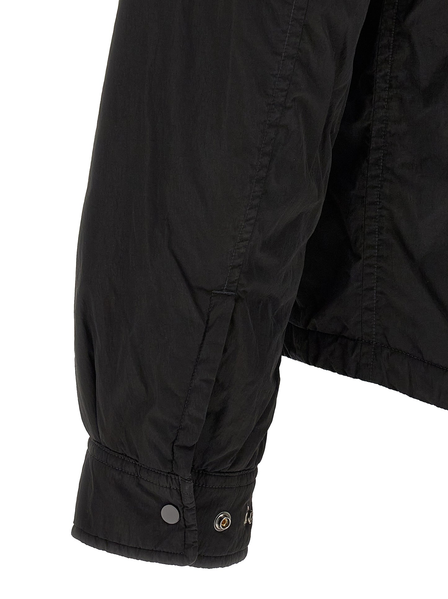 C.P. Company Black Polyamide Full-Length Jacket