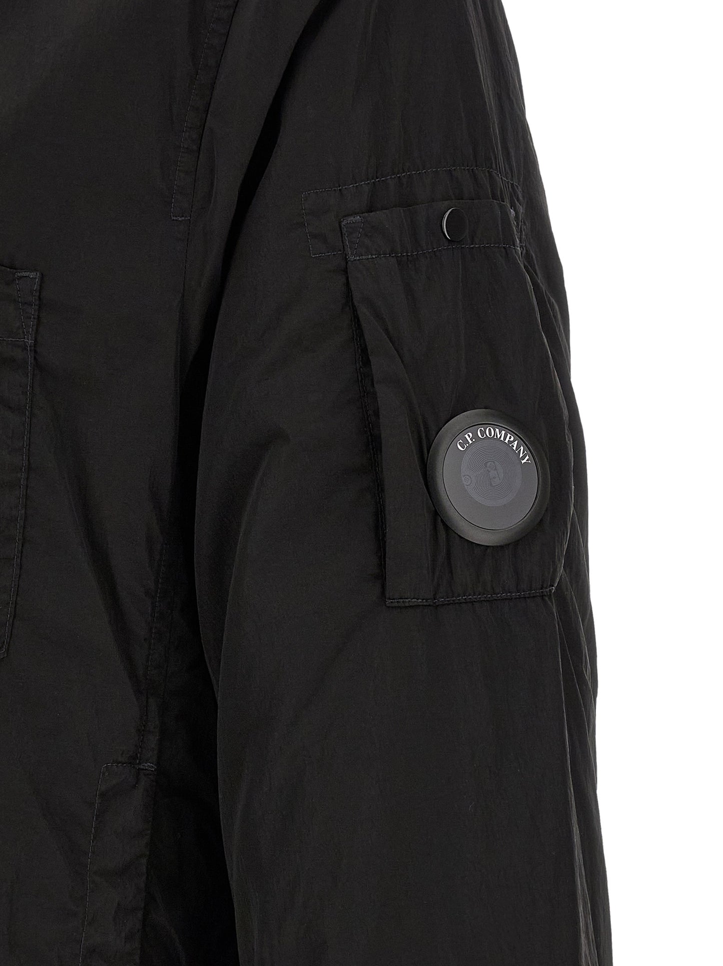C.P. Company Black Polyamide Full-Length Jacket