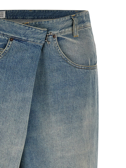 Maison Margiela Blue Cotton Straight-Leg Jeans