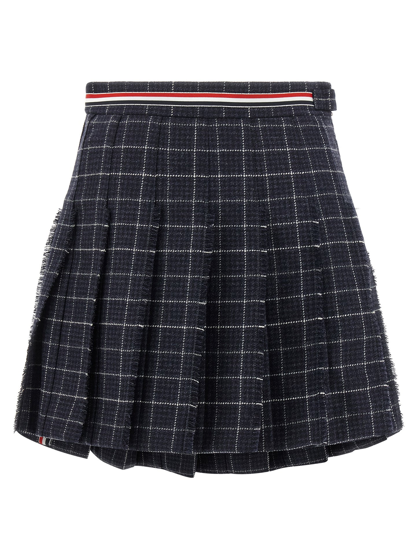 Thom Browne Blue Wool Long Skirt