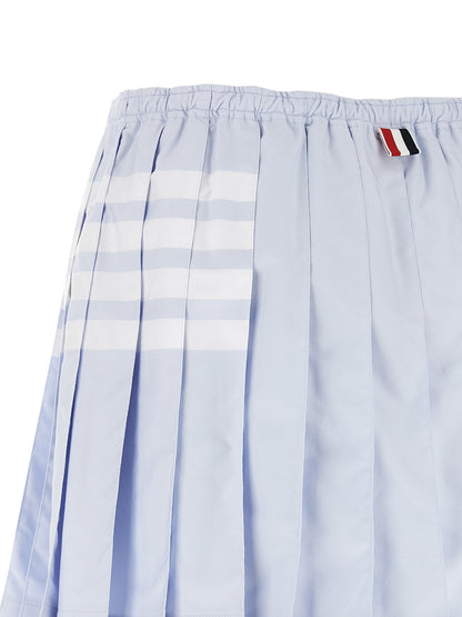 Thom Browne Blue Cotton Long Skirt