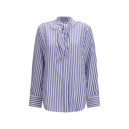 Givenchy Blue Silk Blouse