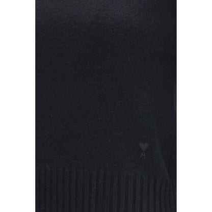 Ami Paris Black Cashmere Turtleneck