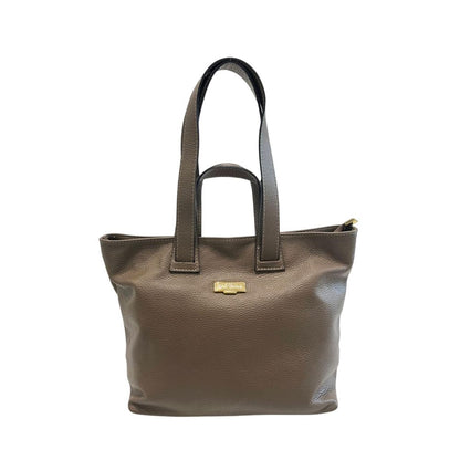 Baldinini Trend Beige Cowhide Handbag