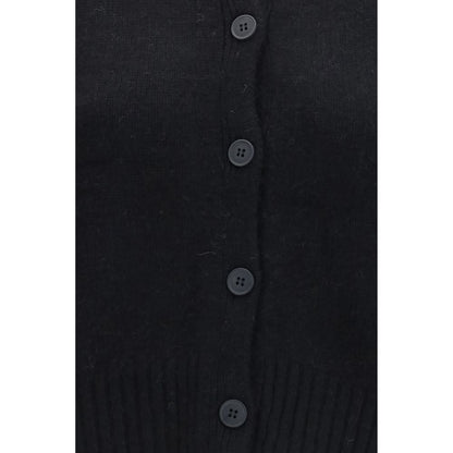 Loulou De Saison Black Wool Oves Aries Cardigan